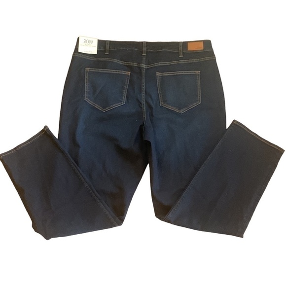 Lands End Midrise Dark Rinse Straight Leg Jean NWT Size 20W - Picture 4 of 8
